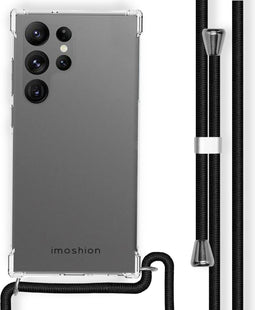 iMoshion Hoesje Geschikt voor Samsung Galaxy S23 Ultra Hoesje Met Koord - iMoshion Backcover met koord - Transparant