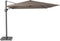 Platinum Sun & Shade – Zweefparasol - Challenger T² Premium - 300x300cm - Havana - Dubbel Kantelbaar - 360° Draaibaar – 98% UV protectie