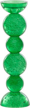 Kaarsenhouder Ø9,5x34 cm ITINGA glas bubbel groen