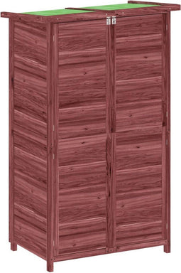 vidaXL - Tuinschuur - 83x57x140 - cm - massief - grenenhout - mokkakleurig