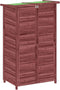 vidaXL - Tuinschuur - 83x57x140 - cm - massief - grenenhout - mokkakleurig