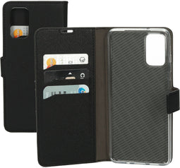 Mobiparts Galaxy S20 Plus 4G/5G - Wallet Case - Saffiano motief - Zwart