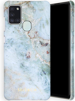 Selencia Hoesje Geschikt voor Samsung Galaxy A21s - Selencia Maya Fashion Backcover - blauw