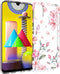 iMoshion Hoesje Geschikt voor Samsung Galaxy M31 Hoesje Siliconen - iMoshion Design hoesje - Roze / Transparant / Blossom Watercolor