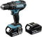 Makita DHP482RTJ - Accu Klop-/Schroefboormachine 18V 5.0Ah Li-ion - 2x accu's en lader in Mbox (2 stuks)