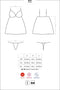 Obsessive - 810-BAB-2 Babydoll & String Wit L/XL