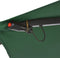 vidaXL - Zweefparasol - met - LED-verlichting - en - metalen - paal - 350 - cm - groen