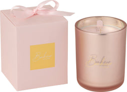 J-Line geurkaars bonheur - roze - large - 65U