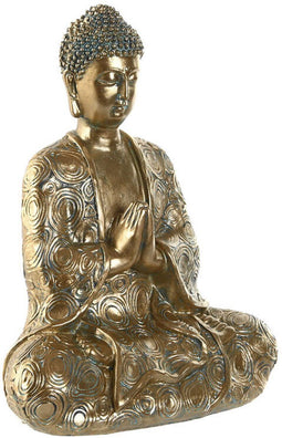 Decoratieve figuren Home ESPRIT Gouden Boeddha Orientaals 20 x 12 x 24,3 cm