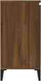 vidaXL - Dressoir - 60x35x70 - cm - bewerkt - hout - bruin - eikenkleur