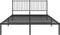 vidaXL - Bedframe - met - hoofdbord - metaal - zwart - 160x200 - cm