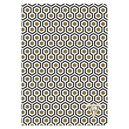 Notitieboek Neo Deco A5 48vel lijn zwart goud | Omdoos a 6 stuk | 6 stuks