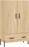 vidaXL - Hoge - kast - 69,5x31x115 - cm - bewerkt - hout - sonoma - eikenkleurig