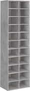 vidaXL - Schoenenkast - 54x34x183 cm - 22 vakken - Betongrijs
