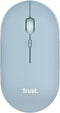 Trust Puck - Draadloze muis - Oplaadbaar - Stille knoppen - Blauw