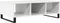 vidaXL - Salontafel - 104x60x35 - cm - bewerkt - hout - hoogglans - wit