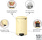 Brabantia NewIcon - Pedaalemmer - 20 liter - Mellow Yellow