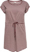 ONLY CARMAKOMA CARAPRIL SS KNEE DRESS - Jurk met aantrekkoord - Apple Butter met witte streep - Maat M-46/48