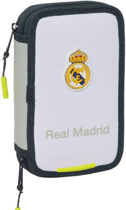 Real Madrid Gevuld Etui - 29 stuks - 2 vakken met rits - Wit (29 stuks)