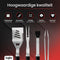 Lugia BBQ Accessoires Set - 4 delig - RVS Barbecue Gereedschap - Tang Spatel Vork Borstel (4 stuks)