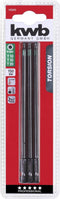 Kwb Torsie Bitset - TQ60-staal - Maximaal lange torsiezone - (3 stuks)