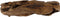 DKNC - Beeld rond erosiehout Poltava - 39x10x54cm - Bruin