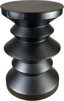 DKNC - Bijzettafel Owen - Metaal - 38.5x54.5cm - Zwart