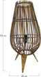 DKNC - Lamp Erfurt - Bamboe - 28x28x58cm - Bruin