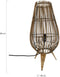 DKNC - Lamp Erfurt - Bamboe - 28x28x58cm - Bruin
