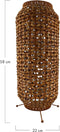 DKNC - Staande lamp Suluc - Waterhyacint - 22x22x58cm - Bruin