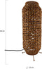 DKNC - Staande lamp Suluc - Waterhyacint - 22x22x58cm - Bruin