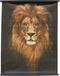 DKNC - Wandkleed leeuw Simba - Linnen - 117x3x147cm - Multi