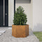 vidaXL - Plantenbak - zeshoek - 69x60x45 - cm - weervast - staal