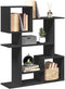 vidaXL - Kamerscherm - / - boekenkast - 92x29x112 - cm - bewerkt - hout - zwart