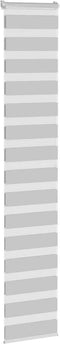vidaXL - Zebra - rolgordijn - 45x200 - cm - stofbreedte - 40,9 - cm - lichtgrijs