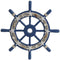 Wanddecoratie Home ESPRIT Marineblauw Roer Mediterrane 40,5 x 3 x 40,5 cm