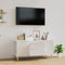 vidaXL - Tv-meubel - 102x44,5x50 - cm - bewerkt - hout - hoogglans - wit