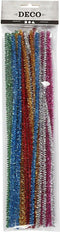 Chenilledraad Sterke Kleuren Glitter 30cm, 24st.