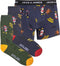 JACK&JONES JUNIOR JACPENGUIN - Boxershorts - Flexibel en comfortabel - Navy Blazer (1 stuk)