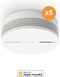 Netatmo Slimme Rookmelder - 10 jaar batterij - 5 Pack