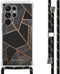 iMoshion Hoesje Geschikt voor Samsung Galaxy S23 Ultra Hoesje Met Koord - iMoshion Design Hoesje met Koord - Zwart / Black Graphic