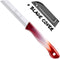 DKS Solingen Tomatenmes - Gekarteld RVS Lemmet - 19,5cm - Donker Rood/Wit - 10 stuks