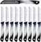 DKS Solingen Tomatenmes - Gekarteld RVS Lemmet - 19,5cm Zwart/Wit - 10 stuks