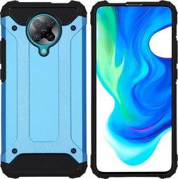iMoshion Hoesje Geschikt voor Xiaomi Poco F2 Pro Hoesje - iMoshion Rugged Xtreme Backcover - Lichtblauw