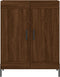 vidaXL - Dressoir - 69,5x34x90 - cm - bewerkt - hout - bruin - eikenkleur