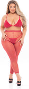 Ondergoed Set Pink Lipstick Rood (XL)