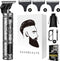 Sansbeauté® T-Blade Buddha Trimmer - Draadloze Baard- en Haartrimmer - 3 Opzetkammen - Silver Platinum