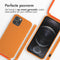 imoshion Hoesje Geschikt voor iPhone 12 Pro / 12 Hoesje Met Koord - imoshion Siliconen hoesje met koord - Oranje