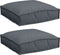 vidaXL - Palletkussens - voor - Zitplek - - - 2 - stuks - - - Anthraciet - - - 40x40x8 - cm - - - Oxford - Stof