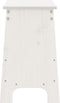 vidaXL - Halbankje - 60x28x45 - cm - massief - grenenhout - wit
